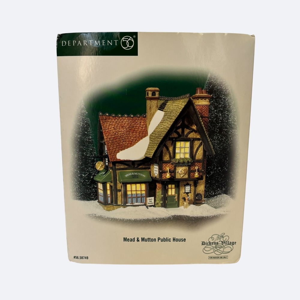 Department 56 Dickens Village Mead & Mutton Public House 58749 Retired 2008 New